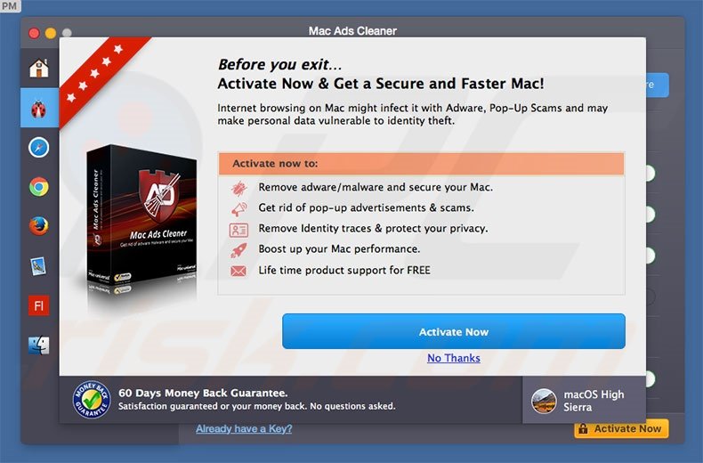 stop recommended popup mac adware cleaner